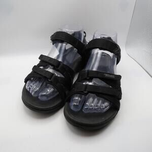 TEVA Womens Tirra Strappy Black Hiking Sport Adjustable Sandals 4266 Size US 6